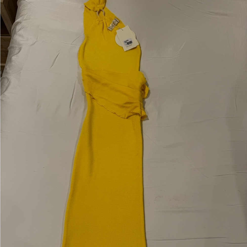 Baobab Collection One Shoulder Yellow Dress